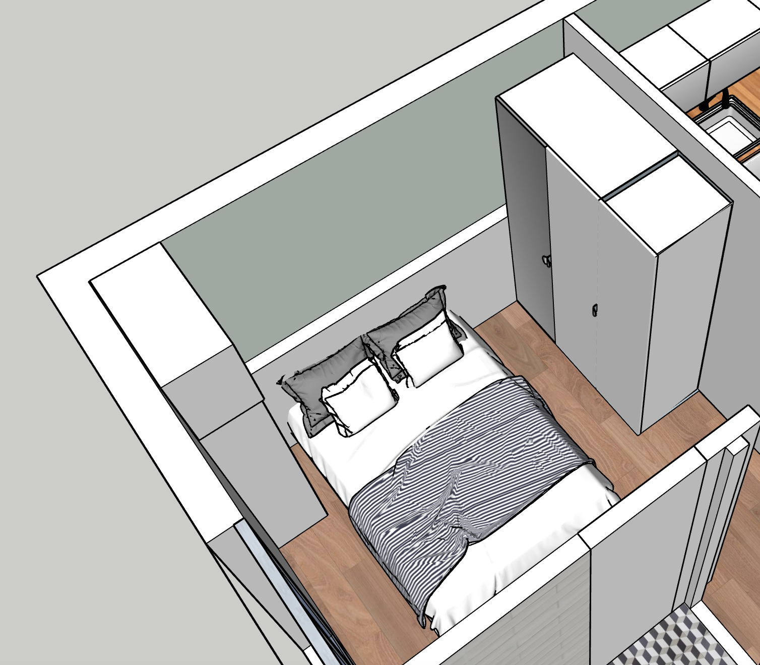 visuel 3D chambre 2 projet Delavigne le gout du beau